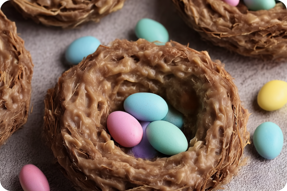 Gluten-Free Coconut Nests with Chocolate Eggs